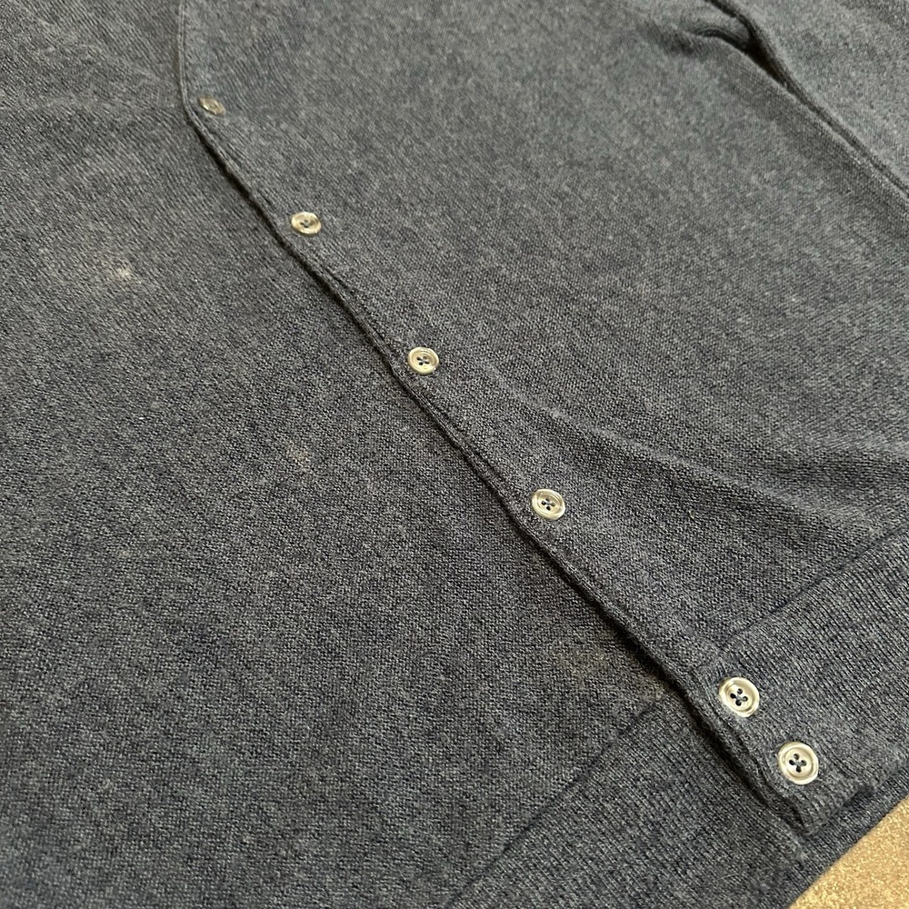 Vintage Cypress Links Cardigan Sweater Mens 2XL Blue Knit Button Front USA Made - Picture 3 of 9